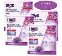 8 Tabs Ricarica Universale Deumidificatori Assorbi Umidità INODORE LAVANDA 450 g