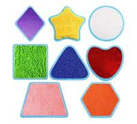 8 tappetini sensoriali multifunzionali per bambini, per l'apprendimento dei bambini, per promuovere la cognizione sensoriale e la creatività interattiva