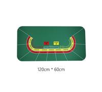 (8) Tappetino da poker Hold'Em Texas da 1,2*0,6 m, in gomma resistente, per Blackjack, Baccarat, Dadi,