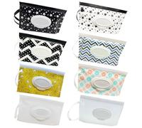 8 tasche portatili di piccole dimensioni, riutilizzabili e ricaricabili, ecologiche, pratiche e pratiche per trasportare i pannolini