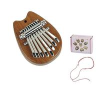 8 Tasti Kalimba Strumento Mini Tastiera Musicale Pollice Pianoforte Regali di Legno Acrilico Pollice Regalo Pianoforte Natale Tasca portatile kalimba elettrico mini strumento tasca elettrica mini dito