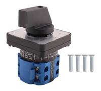8 Terminali 5 Posizioni Master Control Rotary Cam 20A Nero