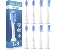 8 Testine Adatte per Testine Di Ricambio Philips Sonicare Proresults Medium per