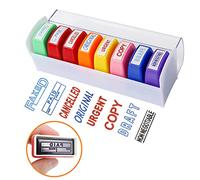 8 timbri autoincisivi Set di Timbri per Insegnanti la Ricompensa,8 pezzi Timbri per la Ricompensa Cartoni Animati,Assortiti Tamponi in plastica per Insegnanti Maestra Motivazionale,Stampini Colorati