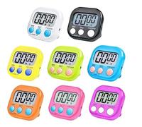 8 timer da cucina digitale, timer digitale, magnetico, con supporto pieghevole e display, per cucinare, cuocere, sport, bambini, studio