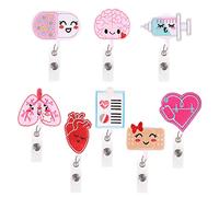 8 tipi di clip a rullo retrattili, fibbie identificative, borse in feltro possono essere utilizzate da personale scolastico, infermieri, medici, insegnanti e studenti