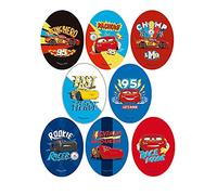 8 toppe per ginocchiera per bambini serigrafate da stirare sui vestiti. Applicazioni termoadesive per riparare e decorare pantaloni, giacche, maglioni, zaini (Cars)