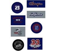 8 toppe per ginocchiere per bambini serigrafate da stirare i vestiti. Applicazioni termoadesive per riparare e decorare pantaloni, giacche, maglioni, zaini (Champion)