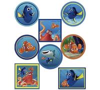 8 toppe serigrafate per bambini da stirare sui vestiti. Applicazioni termoadesive per riparare e decorare pantaloni, giacche, maglioni, zaini, ecc. (Alla ricerca di Nemo)