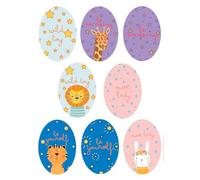 8 toppe serigrafate per bambini da stirare sui vestiti. Applicazioni termoadesive per riparare e decorare pantaloni, giacche, maglioni, zaini, ecc. (Animal)