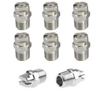 8 ugelli a spruzzo ad alta pressione da 65 gradi, ugello per ventola ad alta pressione, ugello a spruzzo ad alta pressione, per scopa d'acqua e pulitore sottofondo, punta a spruzzo da 1,3 mm, attacco