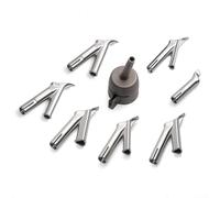 8 ugelli per saldatura ad aria calda per PVC e plastica con struttura in acciaio inossidabile, compatibili con unità da 1500 W 2000 W