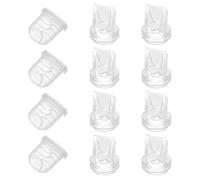 8 valvole a becco d'anatra e 4 diaframmi compatibili con tiralatte Nuliie, accessori di ricambio e parti di ricambio in silicone per Lansinoh Discreet Duo/Motif Aura Glow S32 Series