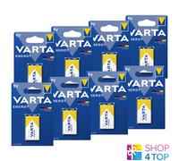 8 Varta 9V Batteria Alkalina E-Block Mn1604 Transistor Scadenza 2028 NUOVO