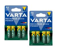 8 VARTA Aa Recharge Batteria Power Batterie Lr6 2400Mah Nimh Mignon 4Bl 1.2V New