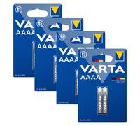 8 Varta AAA Batterie Alkaline 4061 Mini 1.5V LR8D425 Set Nuovo