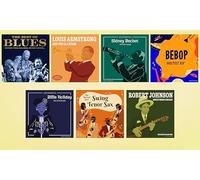 8 Vinili Best Jazz e Blues - Best of Louis Armstrong , Billie Holiday , Robert Johson, Sidney Bechet , Be Bop, Blues and Jazz Saxophonists