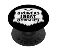 8 Vogatori 1 Barca 0 Errori Canottaggio Equipaggio Squadra Row Paddling PopSockets PopGrip Adesivo