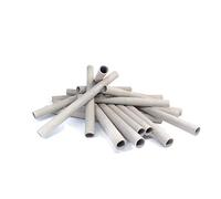 8 x 10 x 120 mm manicotto di cartone, grigio, parallelo, pyro paper tubes, boccola di carta, cardboard tubes, hotel per insetti, boccole da caccia, api selvatiche, boccole di nido (50)