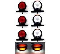 8 X 24V LED Rosso Bianco Ambra Indicatore Laterale Posizione Neon Luci per Truck