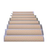 8"x 30" 15 pezzi gradini for scale in moquette antiscivolo con supporto in gomma, perfetti for animali domestici e anziani