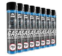 8 X AABCOOLING SPRAY AD ARIA COMPRESSA 750 ML AIR DUSTER PULIZIA PURIFICATORE...