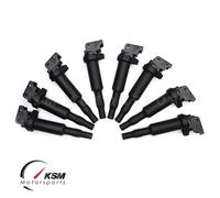 8 X Accensione Bobina Confezione OEM Updated W/ Connettore Boot Per BMW Serie 5