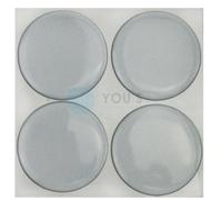 8 X Adesivi Per Coprimozzo 60,0 Mm Grigio Chiaro ADESIVI