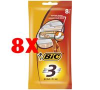 Rasoio da donna BIC 3 Sensitive, confezione da 8