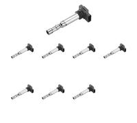 8 x Bobina d'accensione BOSCH per AUDI, BENTLEY, VW A8 D2, CONTINENTAL, FLYING