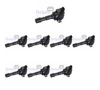 8 x Bobina d'accensione DELPHI per HONDA CIVIC IX, CIVIC VIII, CR-Z, IV, JAZZ