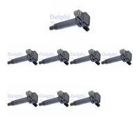 8 x Bobina d'accensione DELPHI per LEXUS, TOYOTA GS II, GS III, GX I, IS I
