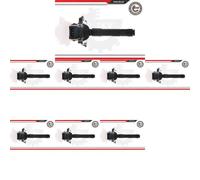 8 x Bobina d'accensione ESEN SKV per AUDI, SEAT, SKODA, VW A3 8L, A4 B5, A6 C4