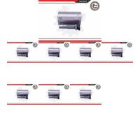 8 x Bobina d'accensione ESEN SKV per BMW 1 E81, 1 E82, 1 E87, 1 E88, 3 E90, 3