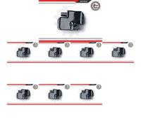 8 x Bobina d'accensione ESEN SKV per CHRYSLER, MERCEDES-BENZ, PUCH B W245, CLK