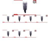 8 x Bobina d'accensione ESEN SKV per MERCEDES-BENZ CLK (C209), CLK kabriolet