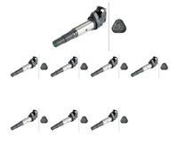 8 x Bobina d'accensione HELLA per BMW, MINI 1 E81, 1 E82, 1 E87, 1 E88, 3 E46