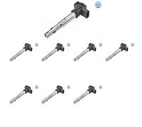 8 x Bobina d'accensione MEYLE per AUDI, SEAT, SKODA, VW A1, A3, A3 8P, A3