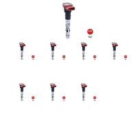8 x Bobina d'accensione NGK per AUDI A4 B6, A4 B7, A6 C5, A6 C6, A8 D3