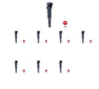 8 x Bobina d'accensione NGK per BMW 1 E87, 3 E90, 3 E91, 5 E60, 5 E61, 6 E63, 6