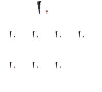 8 x Bobina d'accensione NGK per BMW, BMW (BRILLIANCE) 1 E81, 1 E82, 1 E87, 1