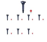 8 x Bobina d'accensione NGK per LEXUS, TOYOTA AVENSIS I, AVENSIS II, AVENSIS