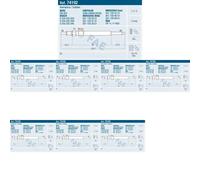 8 x Candela a incandescenza FAE per CHRYSLER, JEEP, MERCEDES-BENZ CLK (C209),