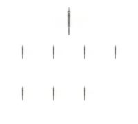 8 x Candela a incandescenza KAMOKA per AUDI, SKODA, VW A4 B5, A4 B6, A4 B7, A6