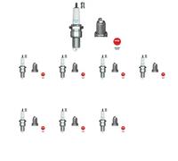 8 x Candela NGK per ABARTH, ALFA ROMEO, AUDI, AUSTIN, AUTOBIANCHI
