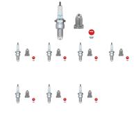 8 x Candela NGK per AUDI, SEAT, VW 80 B4, 90 B3, CADDY II, CADDY