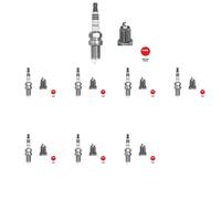 8 x Candela NGK per CHEVROLET, DAEWOO, NISSAN, TOYOTA BLUEBIRD