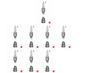 8 x Candela NGK per LAND ROVER, MG, ROVER 2000-3500, MGB GT, RANGE