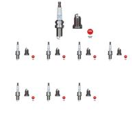 8 x Candela NGK per MERCEDES-BENZ CLK (C208), CLK (C209), CLK