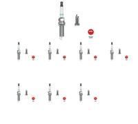 8 x Candela NGK per NISSAN QASHQAI II, X-TRAIL III